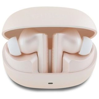 Écouteurs Bluetooth TWS ANC et ENC avec logo imprimé Guess Capsule et étui de chargement (rose)