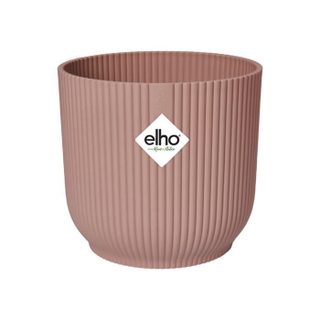 Pot de fleurs - VIBES FOLD - Plastique - Rose - Rond avec roues - Ø35xH32cm - 100% récyclé - ELHO