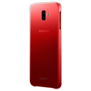 Samsung Coque rigide J6+ Rouge et transparente