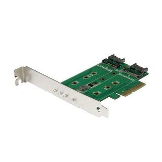 StarTech.com Adaptateur SSD M.2 NGFF à 3 ports - STARTECH - PCIe 3.0 - SATA III et NVMe
