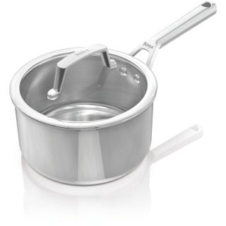 Casserole 18cm inox - Ninja EverClad - C90218EUI - 3 couches inox 18/10 - tous feux induction - four 300°C - couvercle verre trempé