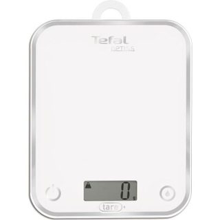 TEFAL Balance de Cuisine Optiss 5kg/1g Fonction Tare Conversion Liquide Ecran LCD Blanc BC5000V1