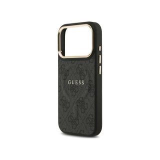Guess PU Leather Frame Case with MagSafe for iPhone 17 Pro -GUHMP17LP4MSEGCK