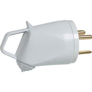 Fiche mâle 2P+T - LEGRAND - 20A - Plastique - Extérieur - Gris