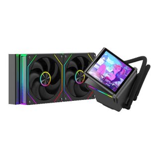 PROGAMING AIO ProGaming GlacierView 240 Écran LCD 4.0 Customisable Radiateur 240mm 2 Ventilateurs ARGB TDP 300W