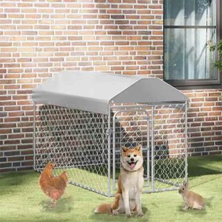 Vidaxl Chenil d'Extérieur avec Toit pour Chiens 200x100x125 cm