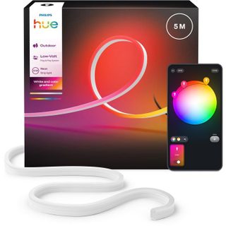 Ruban LED - PHILIPS HUE - Neon extérieur - 5 mètres - 1100 lm - Ambiance - Ajustable - Résistant - Base tension