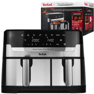 Friteuse sans huile - TEFAL - EY905D10 - Double cuve 8 3 L - 2700 W - Fonction grill
