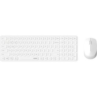 Ensemble Clavier-Souris - RAPOO - 9310M - Sans-fil - Multimode - Ultra-Slim - Blanc
