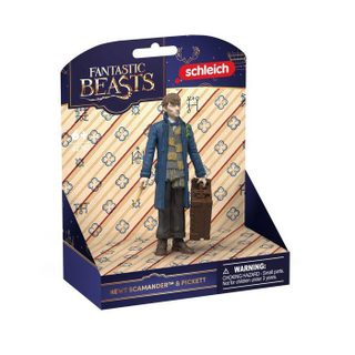 Set de figurines - SCHLEICH - 42743 - Norbert Dragonneau et Pickett - Wizarding World - Dès 6 ans - Valise fonctionnelle