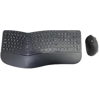 Clavier Ergonomique et Souris Verticale - CONCEPTRONIC - ORAZIO02PT - Sans Fil - Noir - 125 Touches