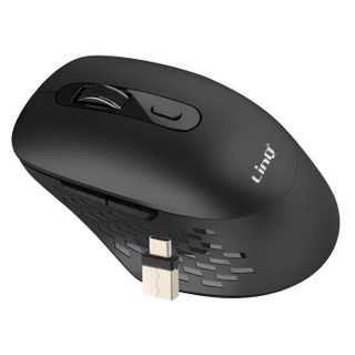Souris Sans Fil - LinQ - WiFi et Bluetooth - Chargement Type-C - Ergonomique - 1600 DPI