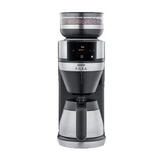 Cafetière filtre automatique avec broyeur FILKA 2.0 - SEVERIN - KA4853 5 en 1 écran tactile 8 tasses inox brossé noir