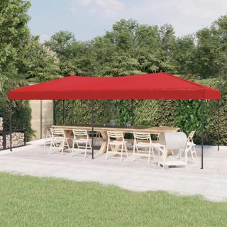 Vidaxl Tente de réception pliable Rouge 3x6 m