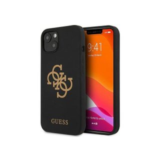 Coque Rigide Guess Pour Iphone 13 Mini 5.4 En Silicone 4G Avec Logo Noir