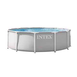 Kit Piscine hors sol tubulaire INTEX - Pris Frame - 366 x 99 cm - Ronde (Pompe cartouche et échelle) - 26716ND