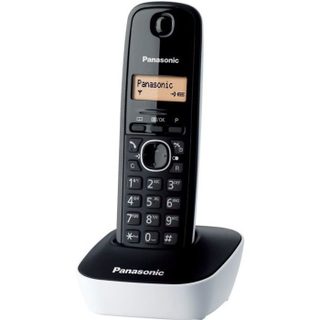Panasonic KX-TG1611FRW Téléphone sans fil DECT solo Blanc