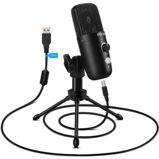 FDUCE Microphone USB avec Trépied pour Enregistrement Vocal et Musical Podcasting Streaming Gaming pour Ordinateur Laptop PC