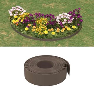 Vidaxl Bordure de jardin marron 10 m 15 cm polyéthylène 154398