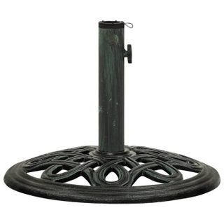 vidaXL Socle de parasol Vert 40x40x32 cm Fonte 317765