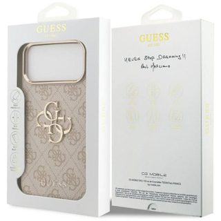 Guess Big 4G Classic Logo Case for iPhone 17 Pro Max 6.9 Rose Gold