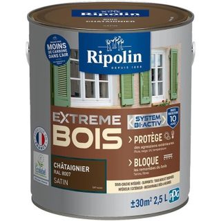 Peinture Extrême bois - Châtaignier satin - RIPOLIN - 25 L