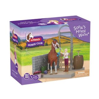 Coffret Aire de Lavage de Sofia Schleich 42792 Horse Club 26 pièces Figurine mobile & accessoires Jouet équestre dès 5 ans