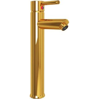 Vidaxl Mitigeur Salle de Bain Doré 12x30 cm