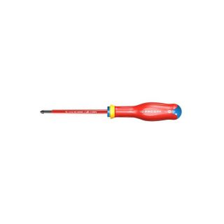 Tournevis électricien Protwist cruciforme Pozidriv® isolé 1000V PZ1 4 5x100mm 210mm - FACOM - ATD1X100VE