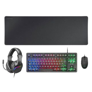 Mars Gaming Ensemble Gaming - MCP - RGB3 - Clavier TKL - Souris RGB 3200 DPI - Casque avec éclairage FRGB