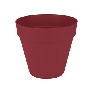 Pot de fleurs - LOFT URBAN - Plastique - Rouge - Rond avec roues - Ø38 5xH35cm - 100% récyclé - ELHO