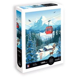 Puzzle - SENTOSPHERE - Calypto - 1000 pièces - Paysage enneigné - Toucher soyeux - Dès 9 ans