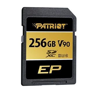 Carte SD - PATRIOT - V90 - 256 Go - UHS-II - Vitesse 300 Mo/s - Classe 10