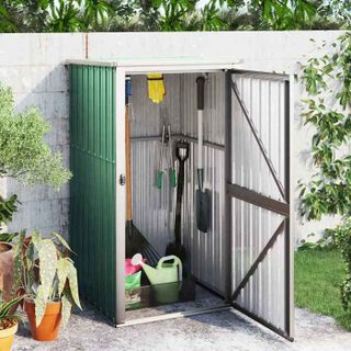 vidaXL Abri à outils de jardin vert 88x89x161 cm Métal galvanisé 316205