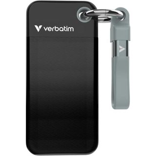 143 Disque SSD externe Verbatim Pocket - 256Go (Noir/Gris)