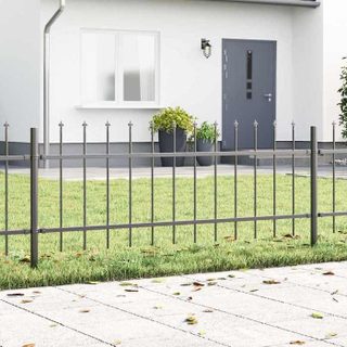 vidaXL Clôture de jardin 8 pcs Gris 13 6 x 0 6 m 3334148