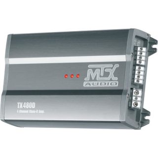 MTX TX480D Amplificateur voiture Classe-D 4x120W RMS @2Ω ou 2x240W RMS @ 4Ω filtres variables
