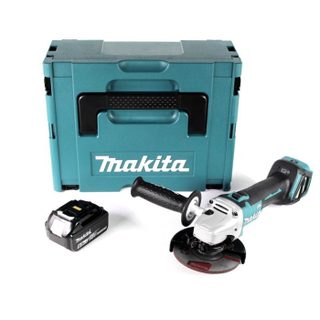 Meuleuse dangle sans fil - Makita - DGA 511 - 18V - 125mm - Brushless - Batterie 60Ah - Makpac