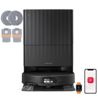 Roborock Qrevo Edge 2 Set Robot aspirateur laveur avec station 25000Pa Nouvelle station multifonction Lavage optimisé Noir