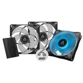 Arctic P14 PWM PST RGB - Ventilateur boîtier 140mm contrôle PWM et câble PST RGB pack de 3