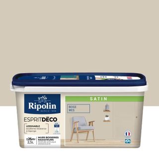 Ripolin Peinture Mur Intérieur Satin 2,5 L Beige Wes