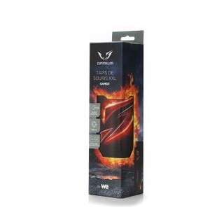 Tapis de souris Gamer XXL - Gamium - Noir - Antidérapant - Tissu glissant - 90x30 cm