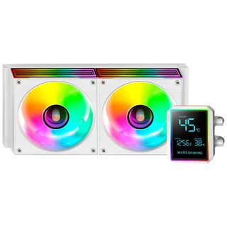 Mars Gaming Refroidissement Liquide - MARS GAMING - ML-LCDPRO240 - 500W TDP - Écran LCD - 2 Ventilateurs ARGB