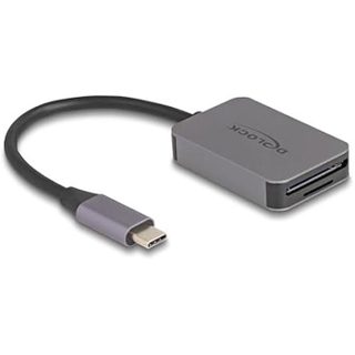 Lecteur de Carte USB Type-C - DELOCK - SD et Micro SD - Interface USB Type-C - Couleur Noir