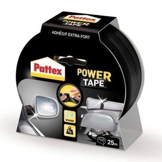 Pattex ruban adhésif extra fort power tape noir, 25m