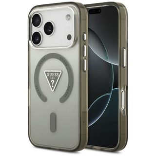 Coque Guess IML Gradient Triangle Logo MagSafe pour iPhone 17 Pro Max - Khaki