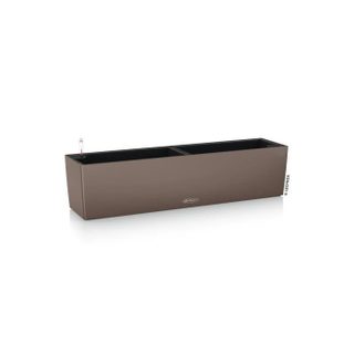 LECHUZA Jardinière - Balconera 80 - 79 x 19 x 19 cm - Muscade - Rectangulaire - Système dirrigation