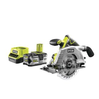 Ryobi Pack Scie circulaire Brushless 18V One+ 60mm R18CS7-0 - 1 batterie 5.0Ah - 1 chargeur rapide 2.0Ah RC18120-150