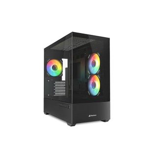 Sharkoon Caja PC Sharkoon MK6 RGB Blanca Micro-ATX Cristal Templado y 3 Ventiladores PWM ARGB