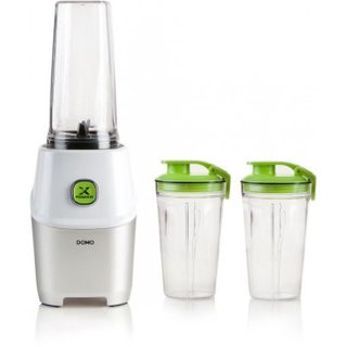 Blender DOMO Xpower - DO700BL - 1000 W - 3 bouteilles (700 ml et 2 bouteilles 500 ml) - 10 pièces - Gris